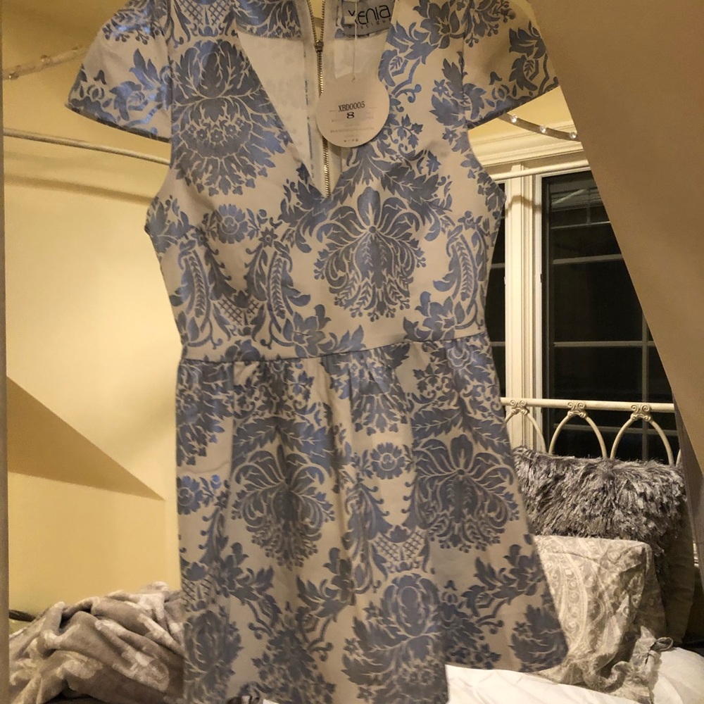 Blue/White Xenia boutique dress USA size 4